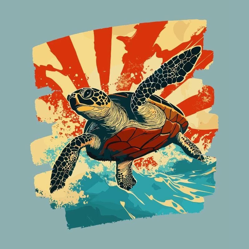 Sea Turtle Retro
