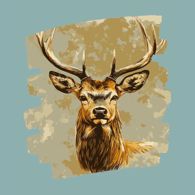 Deer with antlers