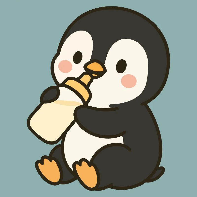 Fläschchen-Pinguin