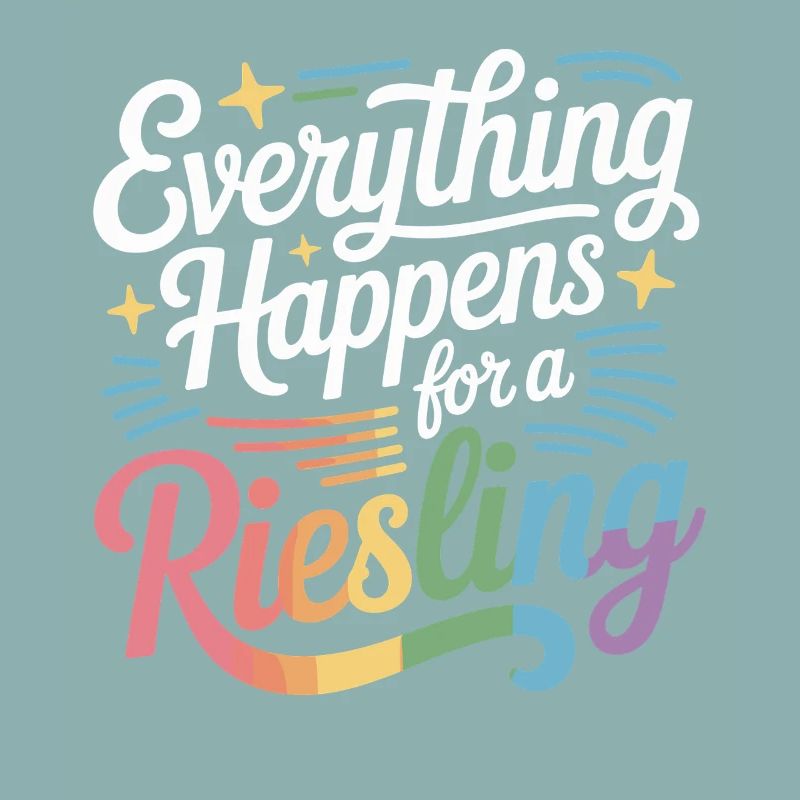 Wine Wine Drinker Everything Happens For A Riesling