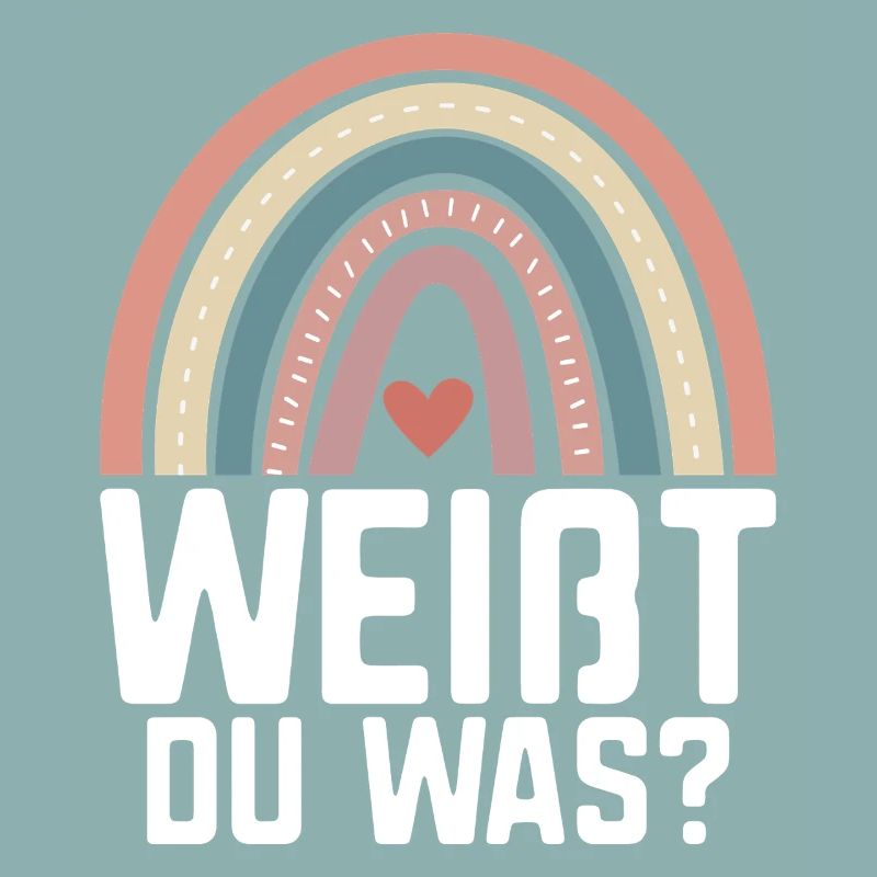Große Schwester Verkündung Ankündigung Regenbogen