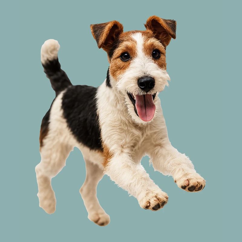 Playful Fox Terrier Dog