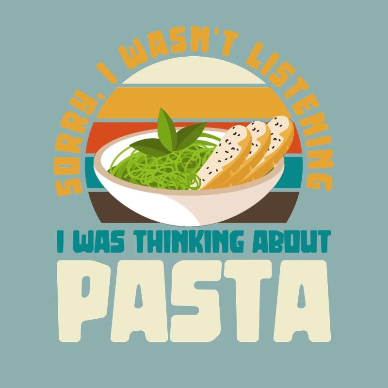 Ich dachte an Pasta Retro-Design