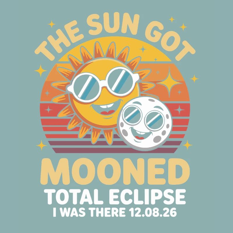 Éclipse de lune de soleil avec lunettes