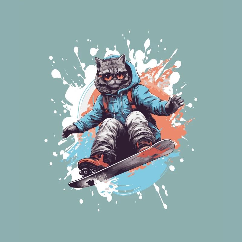 Cat Snowboard