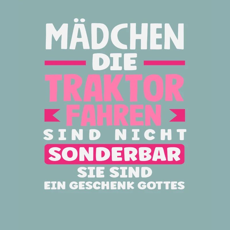 Traktorfahrer Lustiges Bauernhof Mädchen Traktor