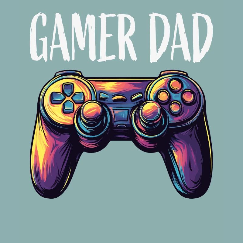 Gamer Dad Controller Neon