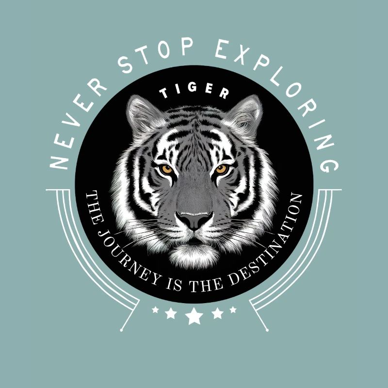 Tiger Portrait Never Stop Exploring the Goal