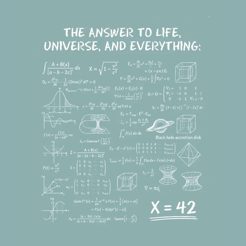 La réponse à tout – Design de nerds scientifiques