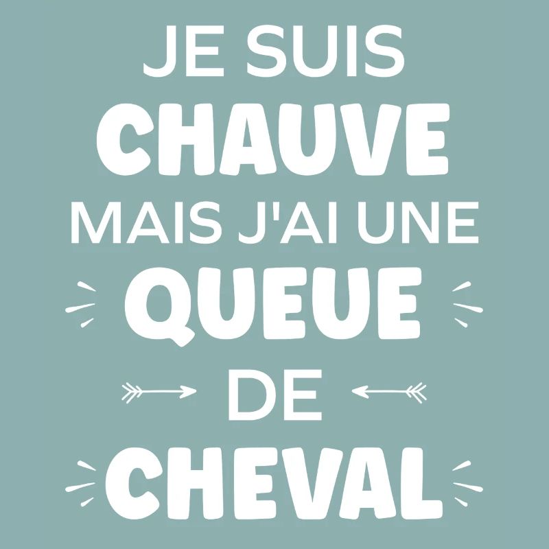 Je suis chauve mais j'ai une queue de cheval