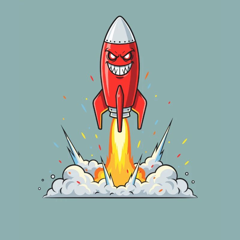 Angry Rocket Comic Character