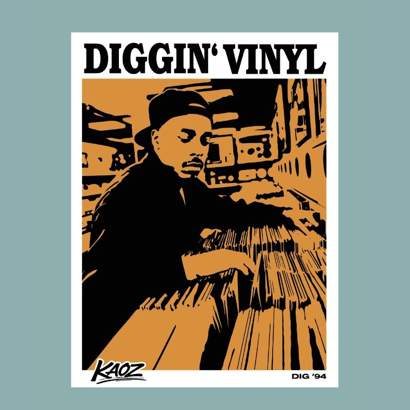 Affiche de disques vinyles 94