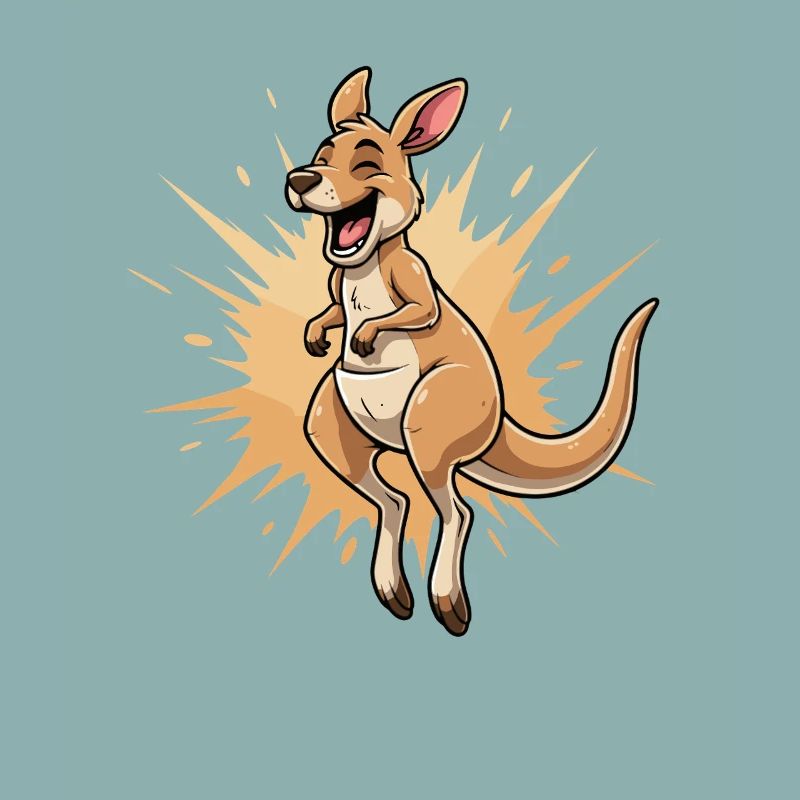 Känguru Lachsprung