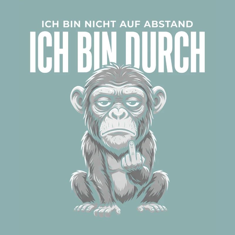 Affe Mittelfinger – Ich bin durch