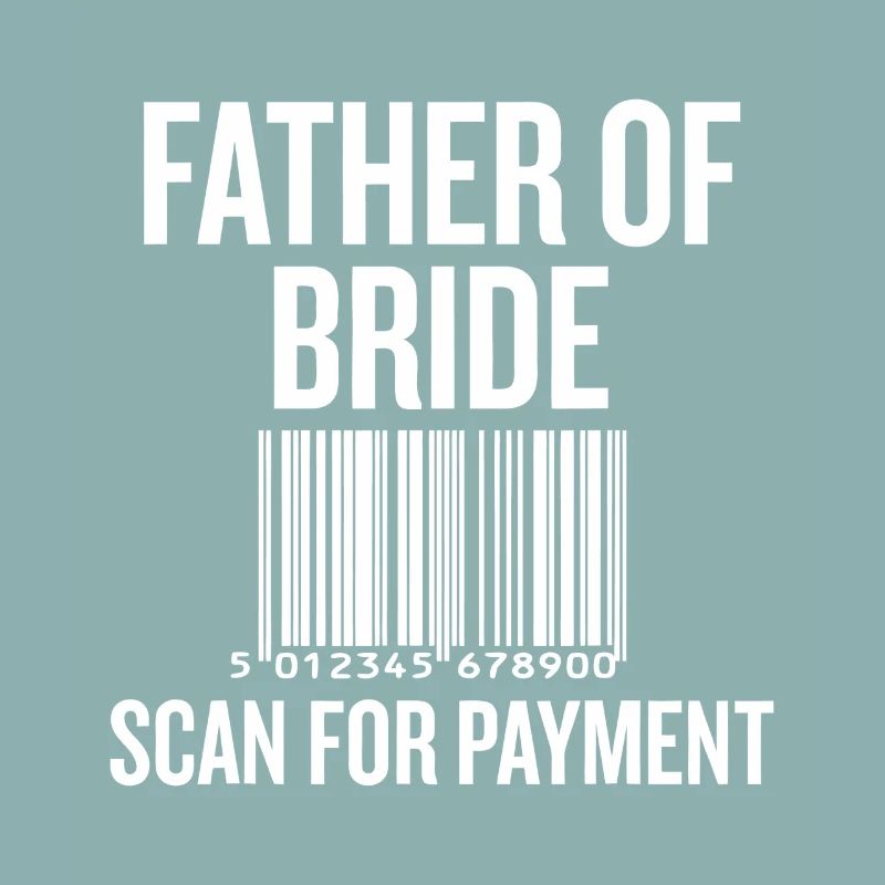 Vater von Bride Barcode Tee