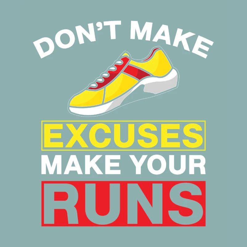 Running Don´t Make Excuses Marathon Runner Gift