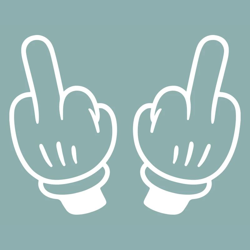 Mittelfinger Hand Comic