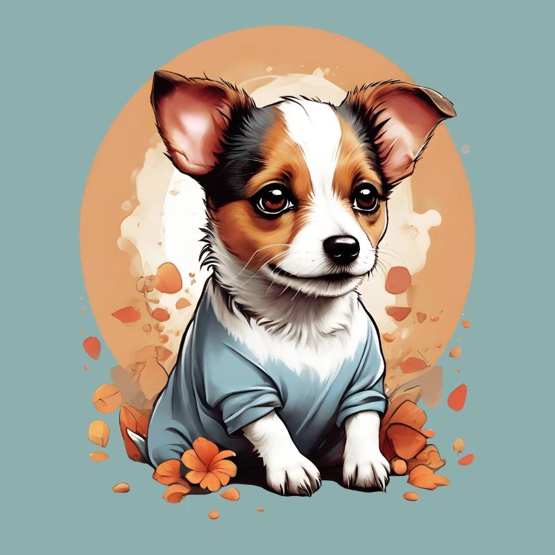 Mignon Petit Chiot Jack Russell