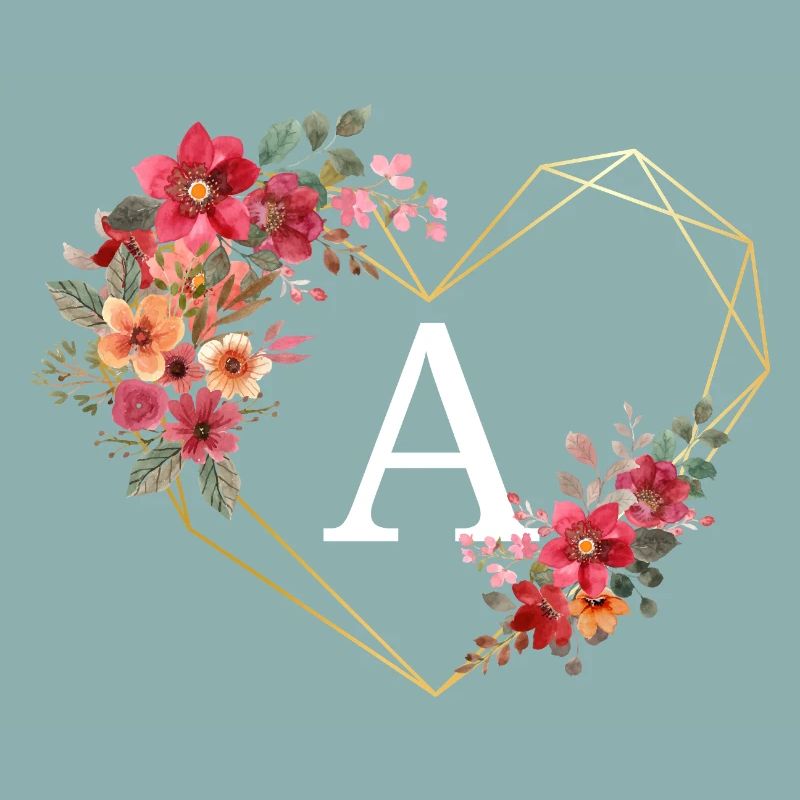 Blumen Goldenes Herz Brief