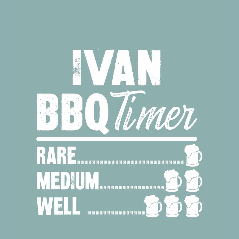 ivan bbq timer- Grill Geschenke Bier Tshirt