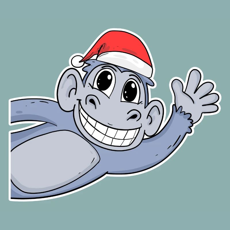 Affe Weihnachten