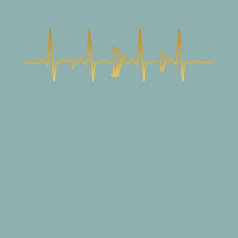 Herzschlag ekg herz human evolution harfe harp ges