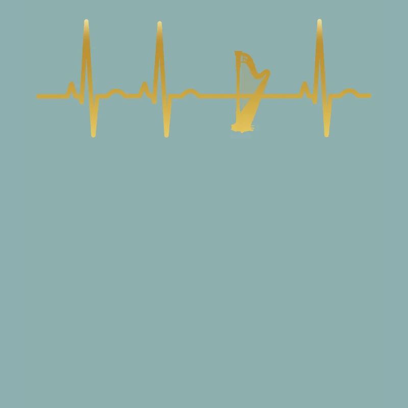 evolution ekg heartbeat harfe harp