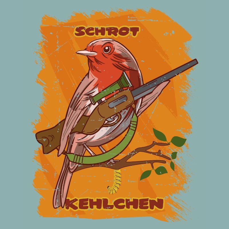 Funny robin bird