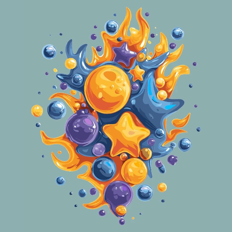 Comet Fire Color Explosion