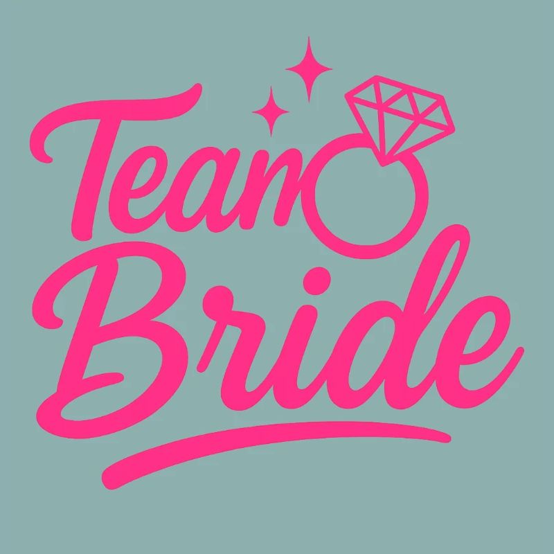 Team Bride Pink Ring Script