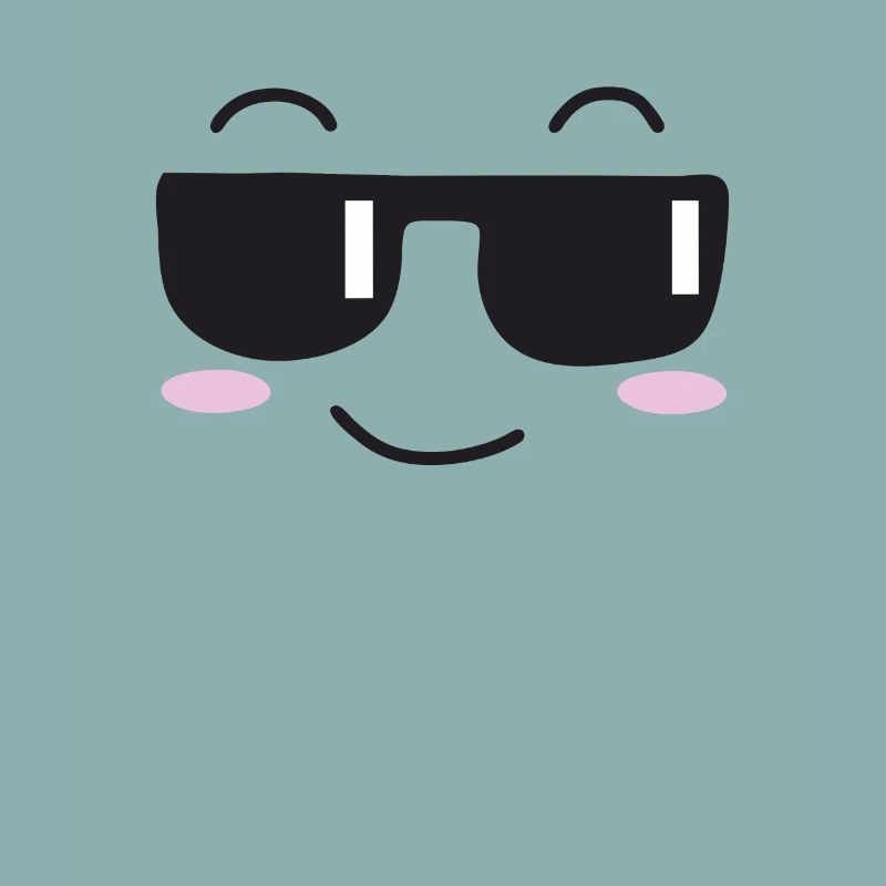 Les lunettes de soleil rient visage