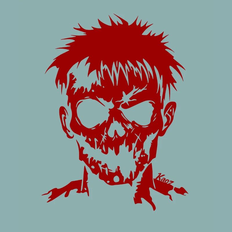 Dark Shadow Zombie with Blank Stare
