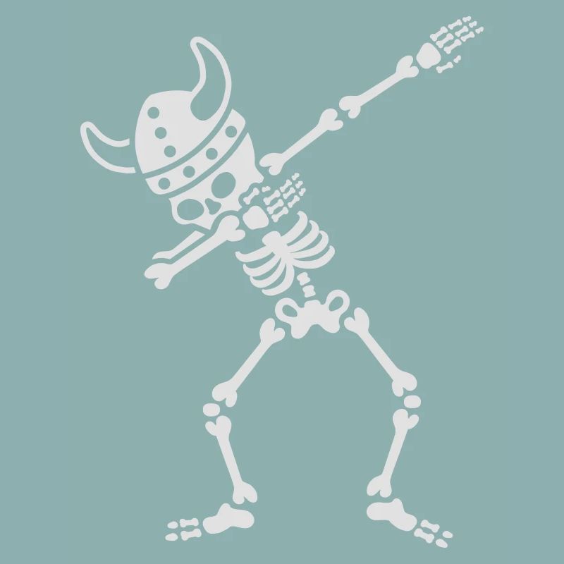 Skeleton Dab Dabbing Viking
