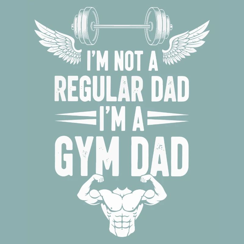 Conception de motivation pour papa de gym