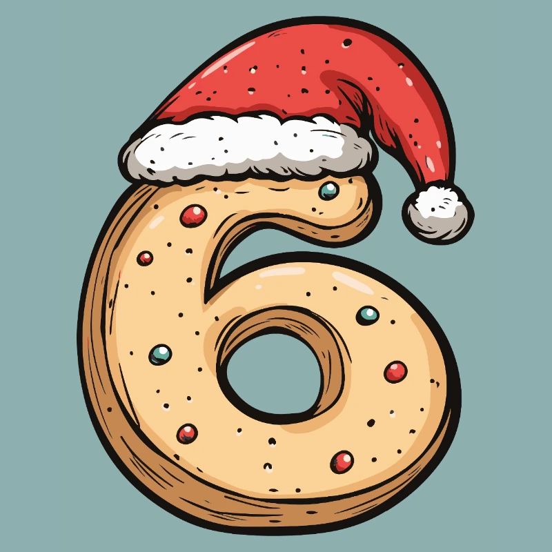 Biscuit de Noël à 6 chiffres