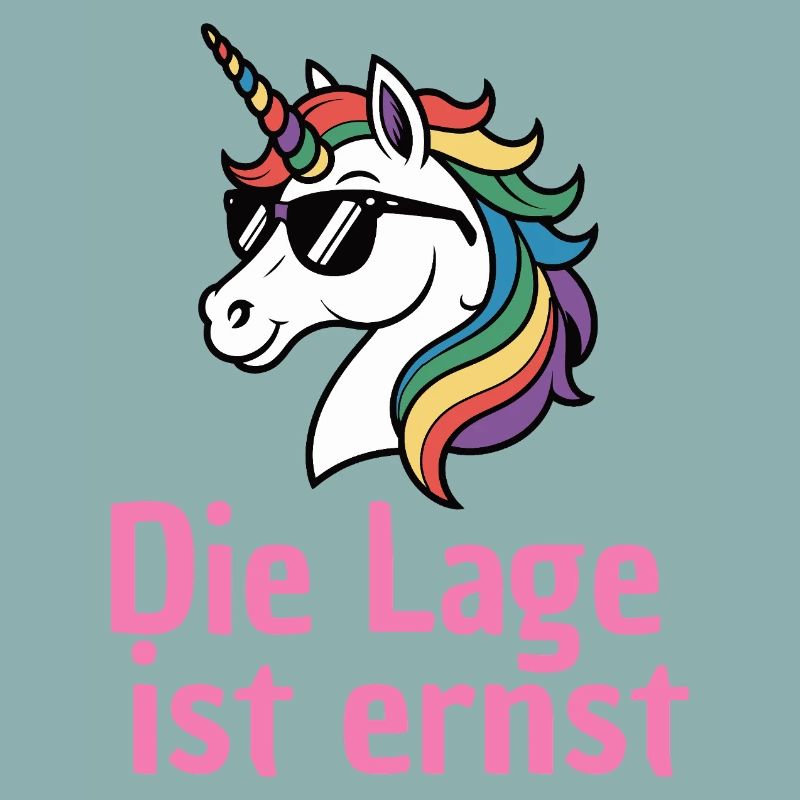 LAGE IST ERNST, COOLES EINHORN! LUSTIGER SPRUCH