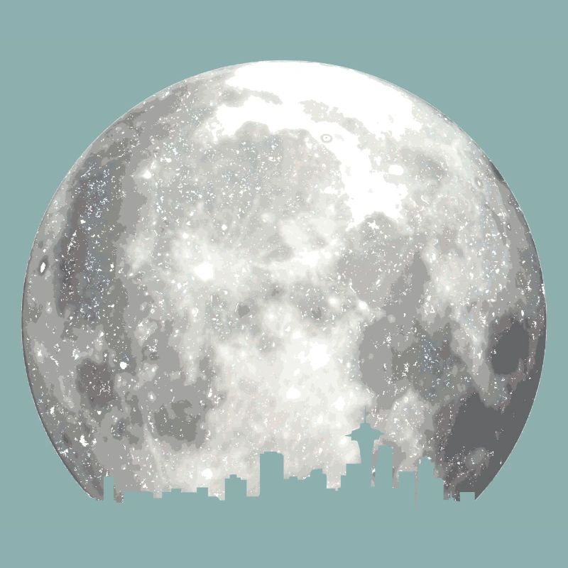 full moon skyline