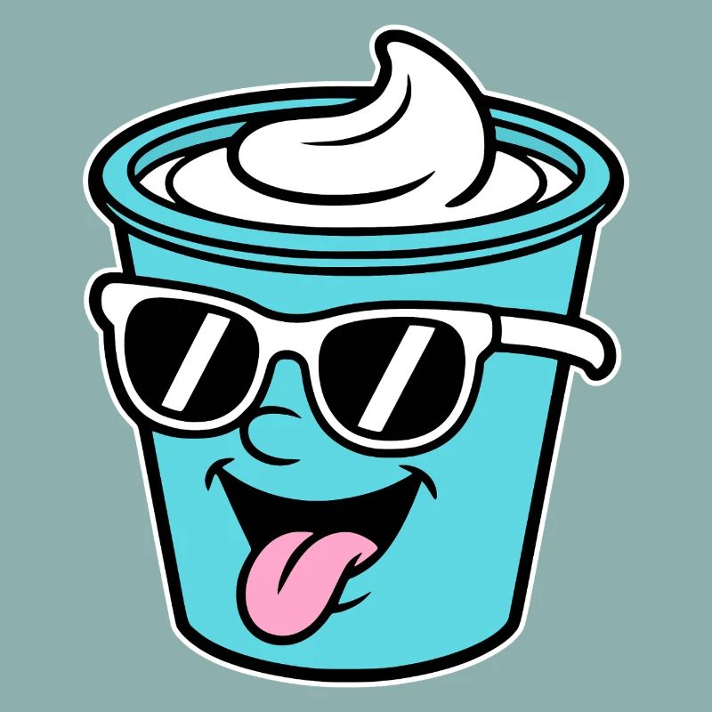 tasses Crème Frech Yaourt Crème Crème Glace Pudding