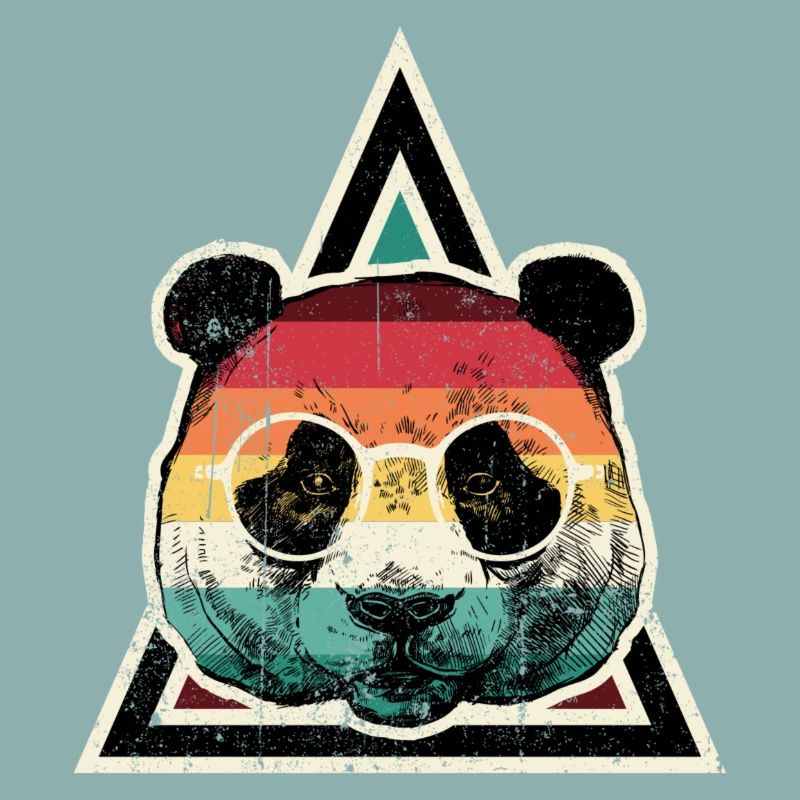 Prisme Panda arc-en-ciel