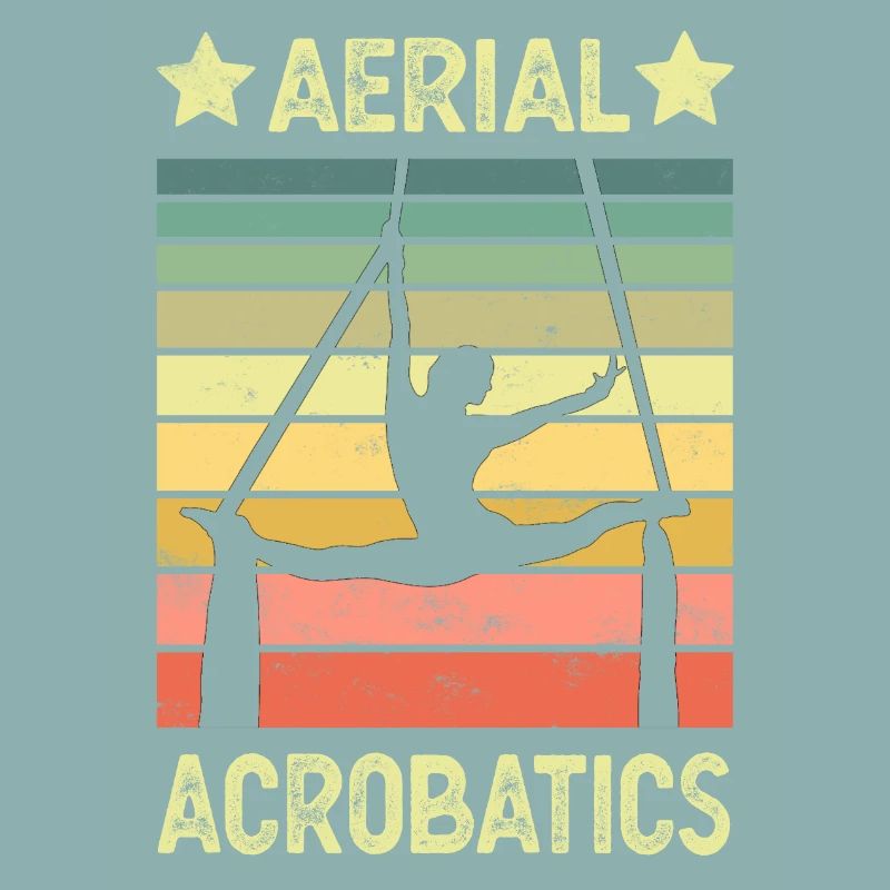 Aerial acrobatics vertical cloth