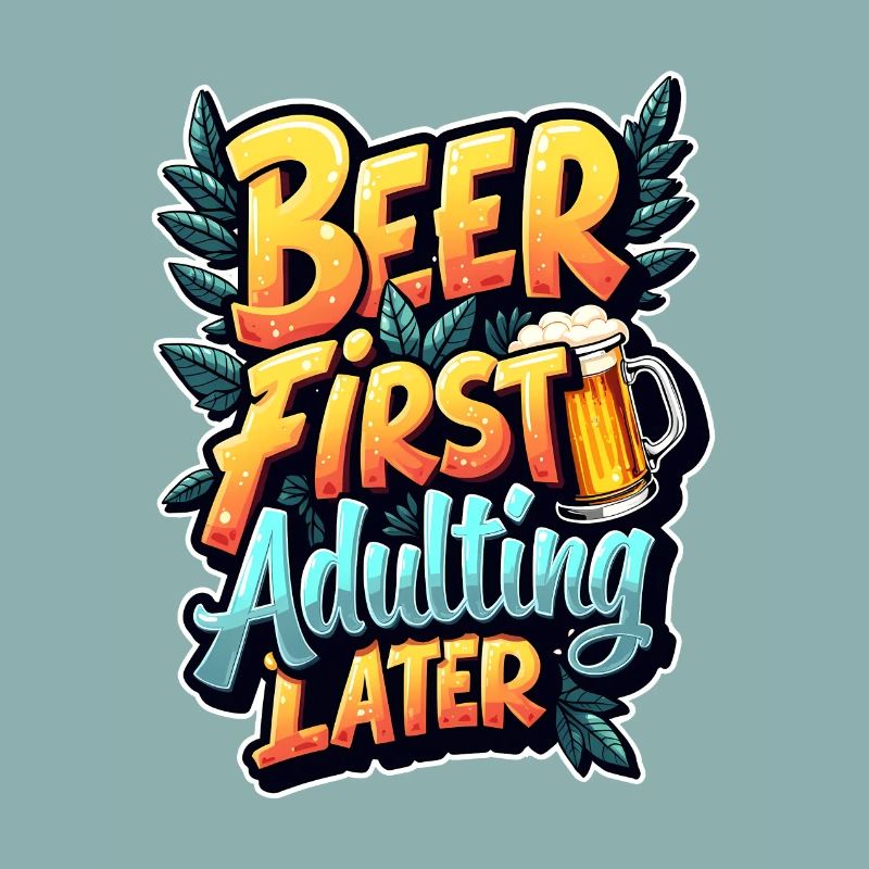 ERST BIER, DANN ERWACHSEN WERDEN