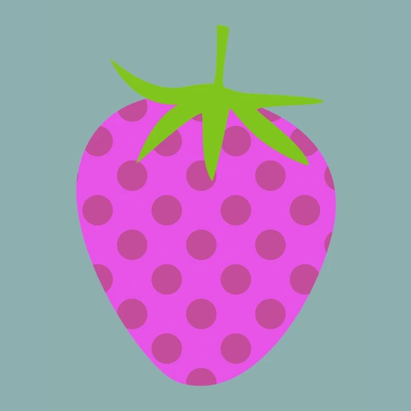 Strawberry Dots Dots Fruit Pink Dots Pattern