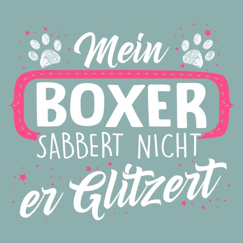 Boxer Hund Hunde Geschenk Glitzer