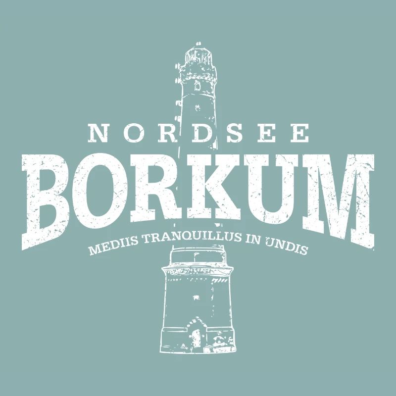 Borkum mer du Nord (à l'ancienne blanc)