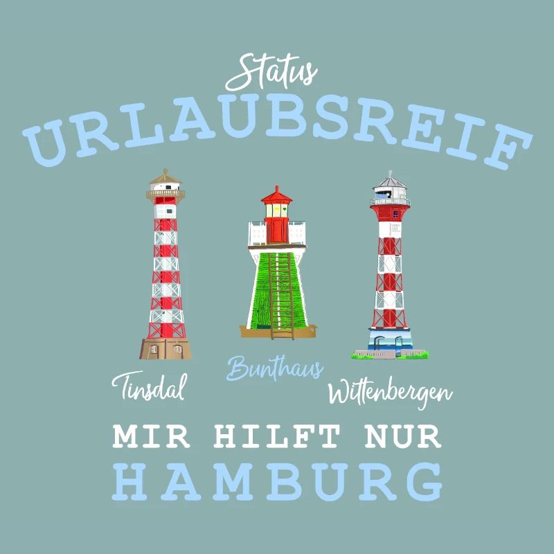 Hamburg, Lighthouses ready for a holiday, Germany