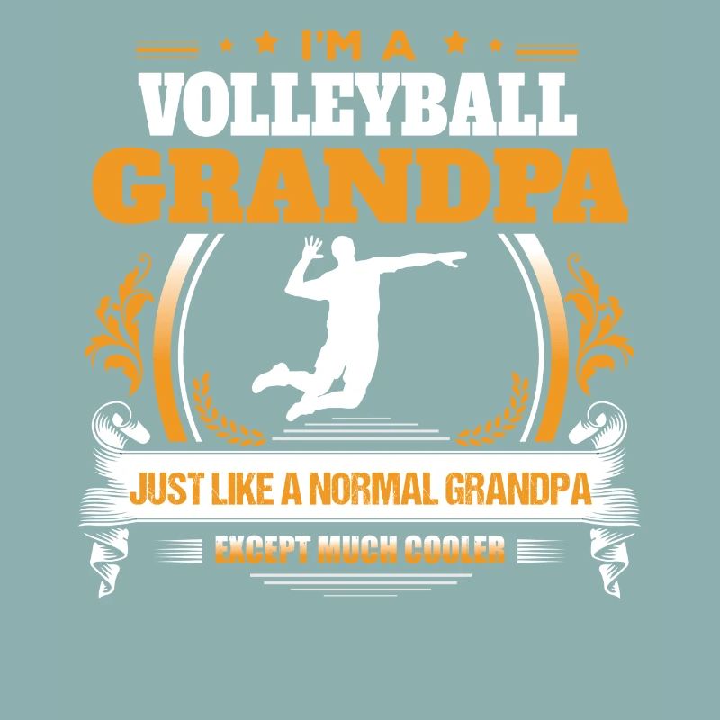Volleyball-Großvater-Hemd-Geschenk-Idee
