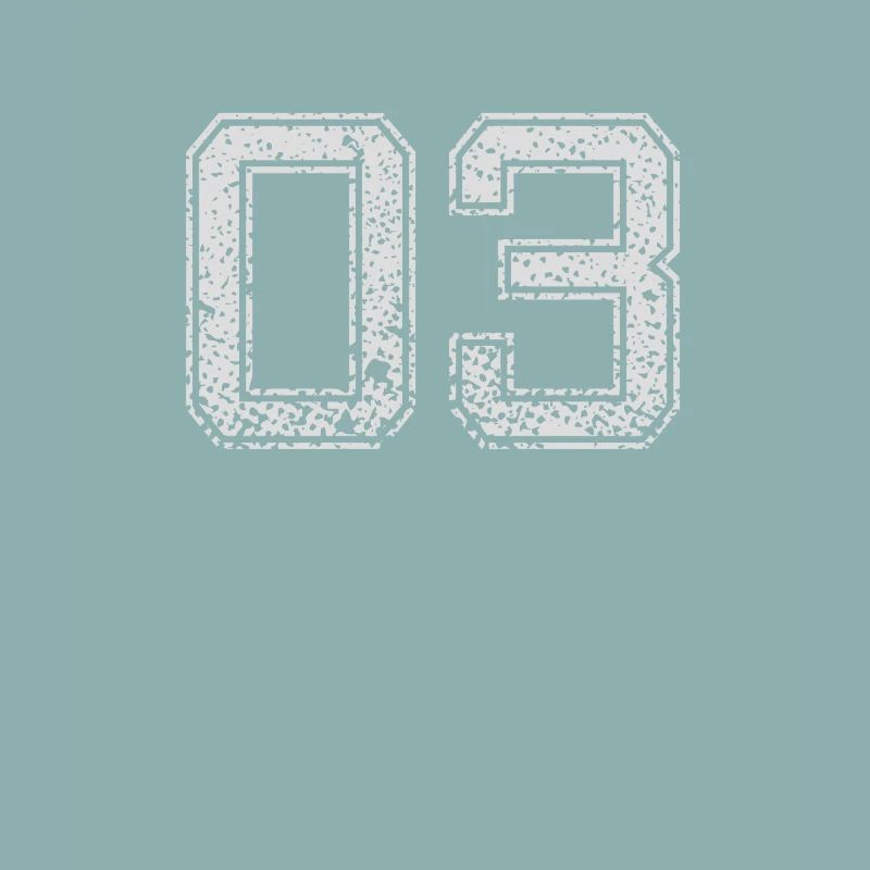 Number 03 Number zero Three gift