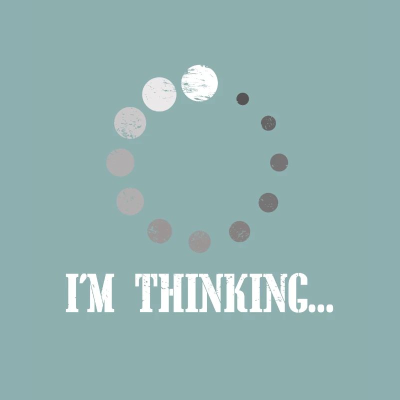 Ich denke nach. Computer Nerd Geek Geschenk