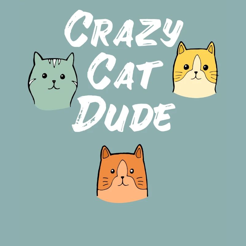 Crazy Cat Type Cat amoureux de chat Meow