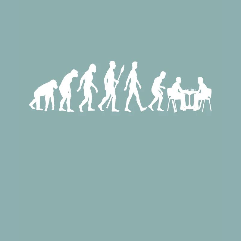 Schach Evolution Schachbrett - Sport Geschenk